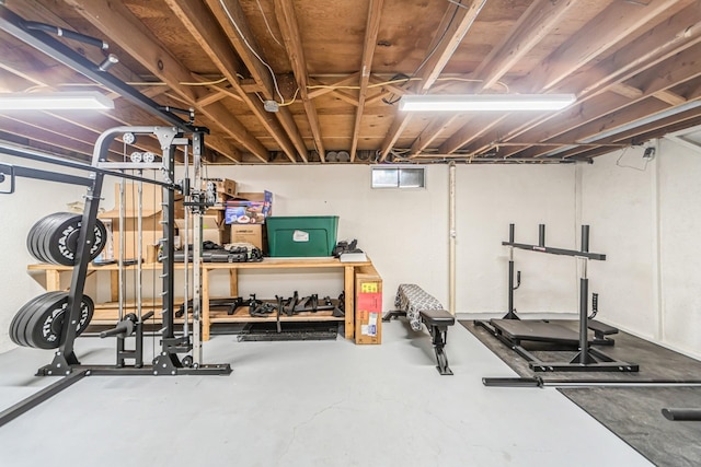 view of workout area