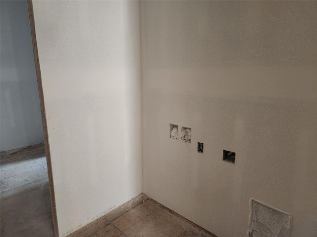 view of clothes washing area