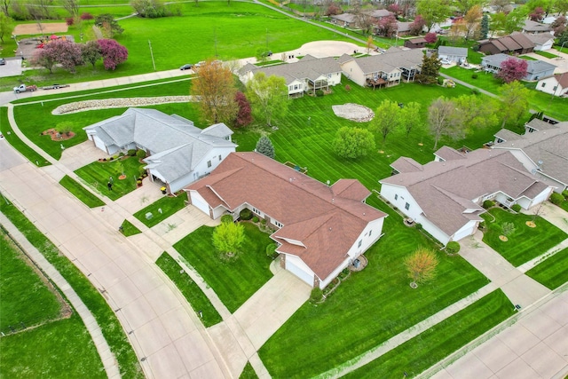 bird's eye view with a residential view