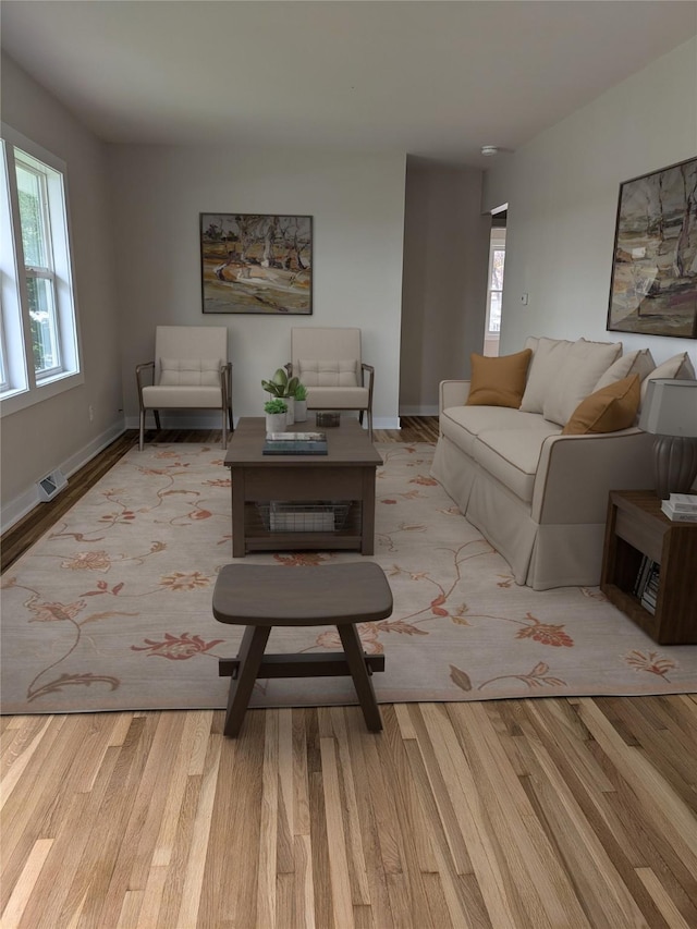 1300 NE 50th Pl, Des Moines, IA 50313 - living room with plenty of natural light and light wood finished floors
