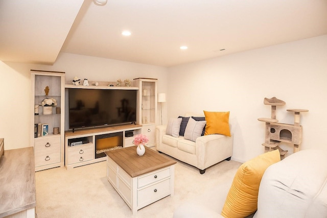 270 NW Charlestown Ln, Waukee, IA 50263 - living room with light carpet and recessed lighting