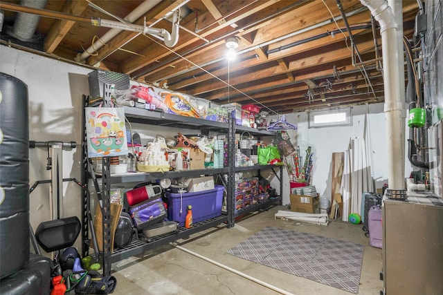 view of storage room