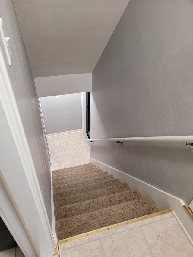 view of staircase
