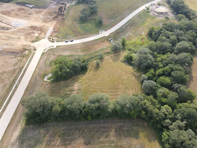 bird's eye view with a rural view
