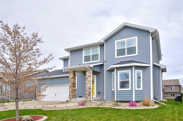 1009 NW Orchard Dr, Ankeny, IA 50023 - traditional-style house with concrete driveway, an attached garage, and a front yard
