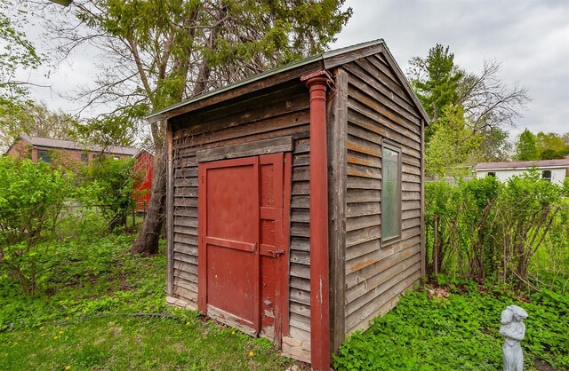 view of shed