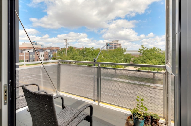 view of balcony