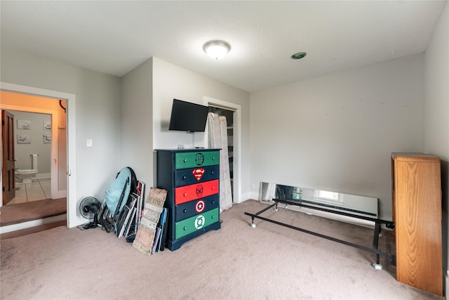 playroom with carpet floors
