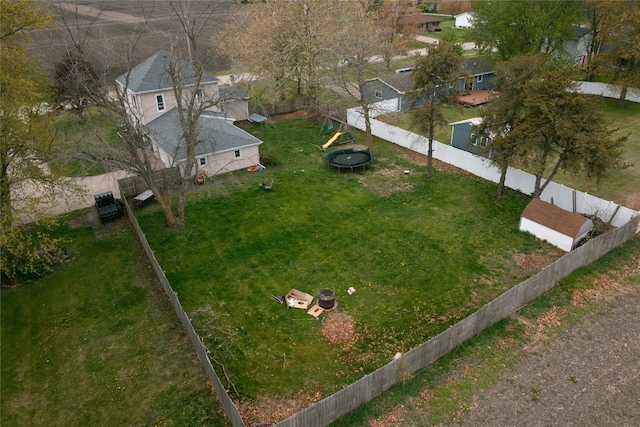 aerial view featuring a residential view