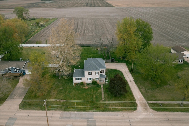 bird's eye view featuring a rural view