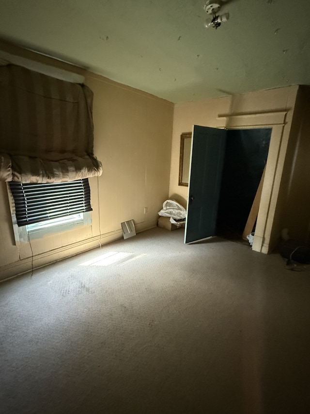 unfurnished bedroom featuring carpet