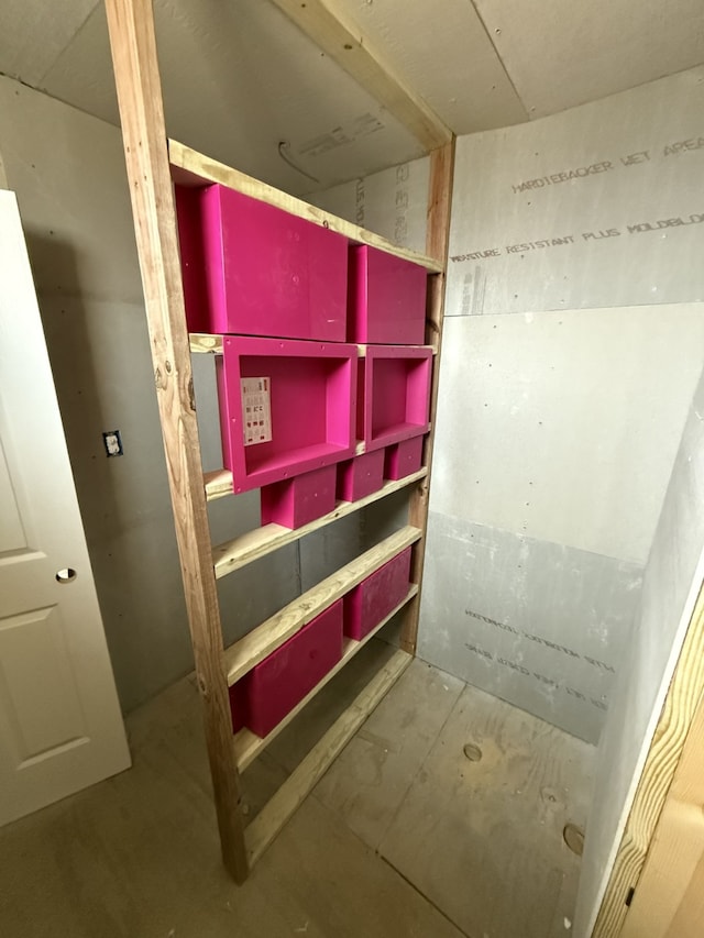 view of storage area