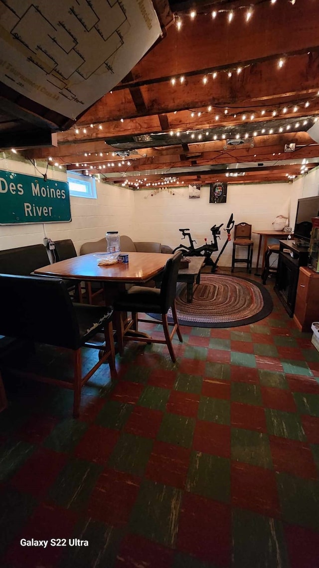 view of dining area