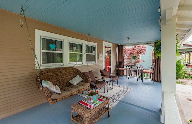 view of patio / terrace featuring a porch