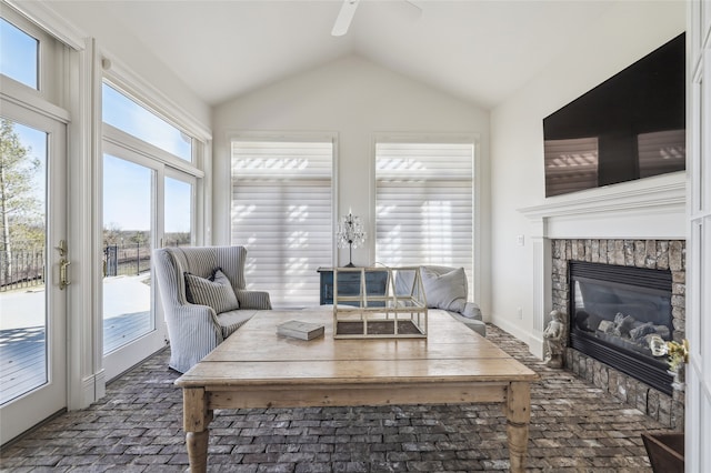 interior space with a healthy amount of sunlight