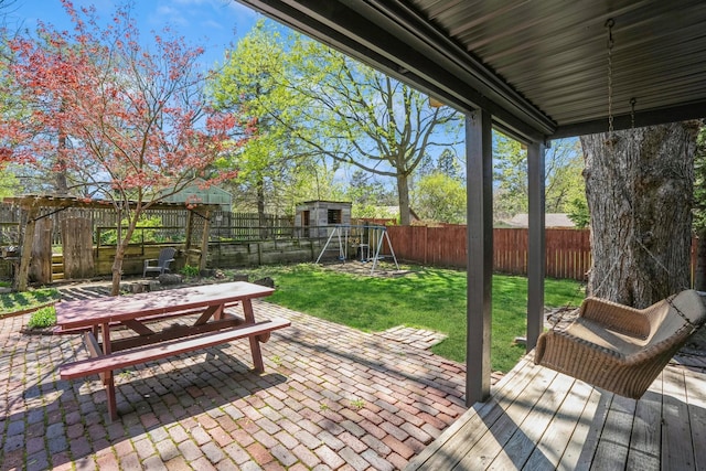 exterior space with outdoor dining area