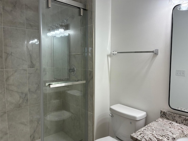 108 S 46th St, West Des Moines, IA 50265 - full bath featuring toilet, a shower stall, and vanity
