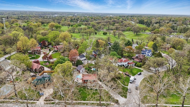 birds eye view of property featuring a residential view