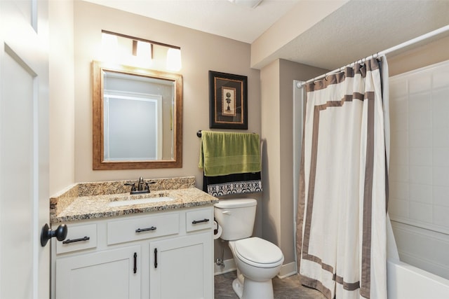 2006 NE 16th St, Ankeny, IA 50021 - full bath with vanity, tile patterned floors, shower / bath combination with curtain, and toilet