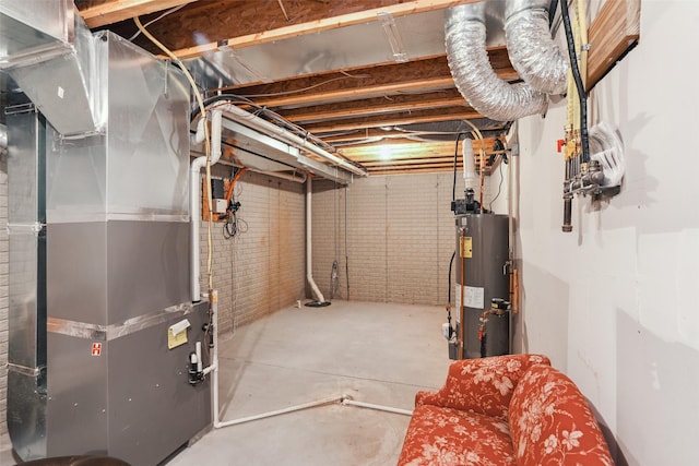 2006 NE 16th St, Ankeny, IA 50021 - unfinished basement with heating unit and gas water heater