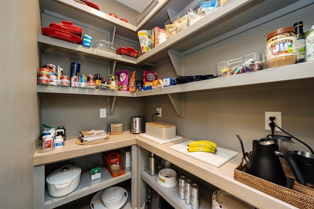 view of storage area