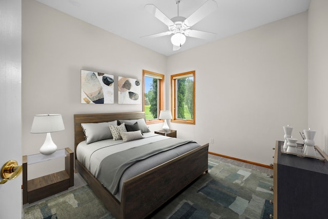 5099 Clover Ridge Rd, Panora, IA 50216 - bedroom featuring baseboards and ceiling fan