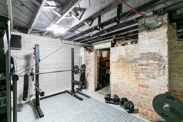 view of exercise area