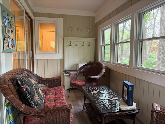 view of sunroom / solarium