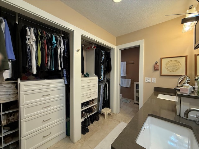 interior space featuring a sink