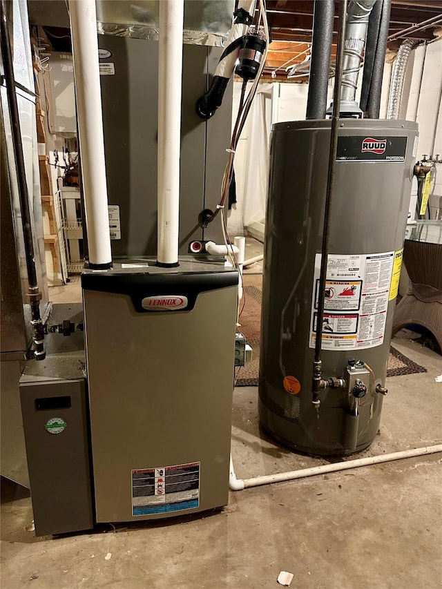 utilities featuring water heater