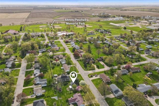 bird's eye view featuring a residential view