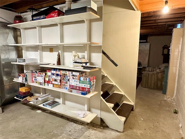 view of storage room