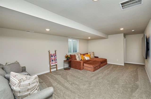 1150 NW Williamsburg Ln, Waukee, IA 50263 - sitting room featuring carpet, baseboards, and recessed lighting