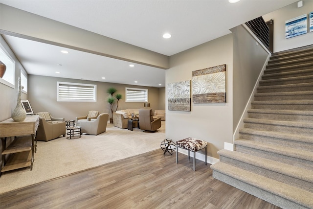 interior space featuring stairway