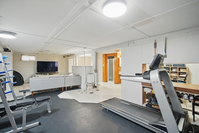 view of exercise area