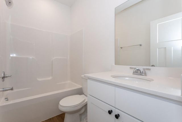 935 11th St, Waukee, IA 50263 - full bathroom featuring vanity, washtub / shower combination, and wood finished floors