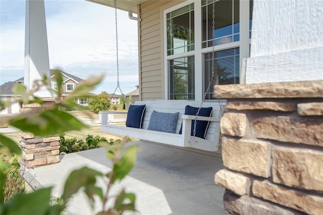 exterior space featuring a porch