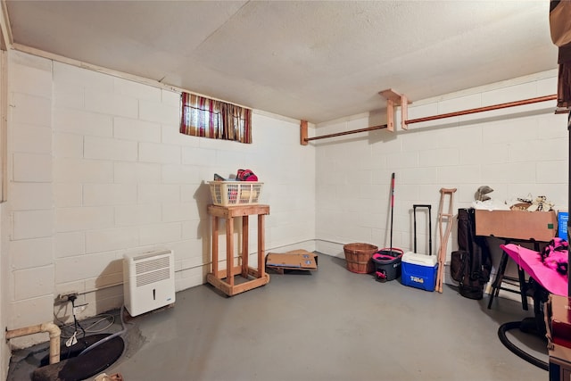 2216 Lay St, Des Moines, IA 50317 - basement featuring concrete block wall