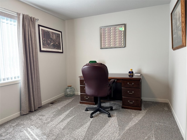 2708 NW Boulder Point Pl, Ankeny, IA 50023 - office featuring carpet, baseboards, and visible vents
