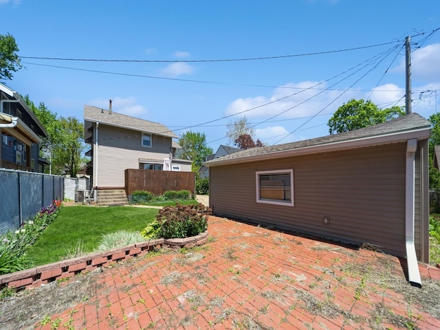 view of patio with fence