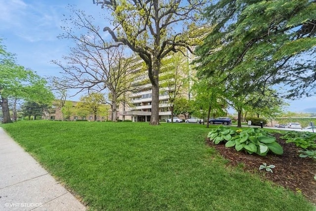 surrounding community featuring a yard