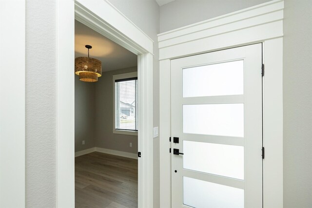 730 NE Country Meadow Dr, Ankeny, IA 50021 - entrance foyer with wood finished floors and baseboards