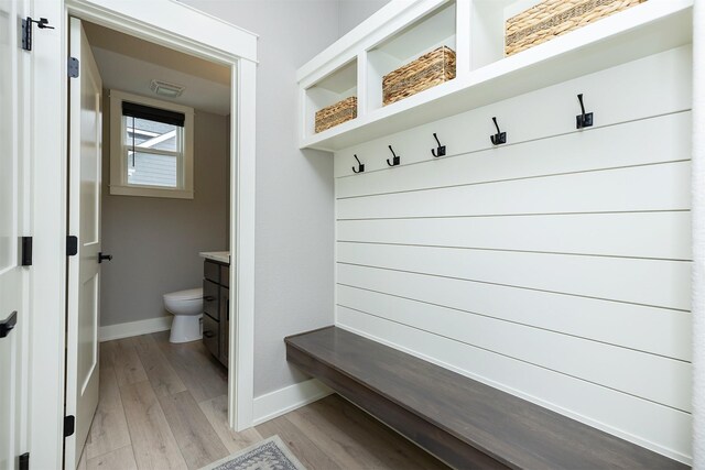 730 NE Country Meadow Dr, Ankeny, IA 50021 - mudroom with baseboards and light wood finished floors