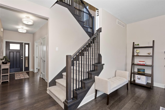 465 NW Gracewood Dr, Waukee, IA 50263 - foyer with wood finished floors and stairs