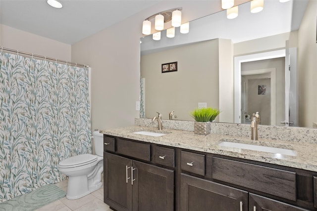465 NW Gracewood Dr, Waukee, IA 50263 - bathroom with double vanity and tile patterned flooring
