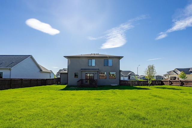 465 NW Gracewood Dr, Waukee, IA 50263 - rear view of house featuring a fenced backyard