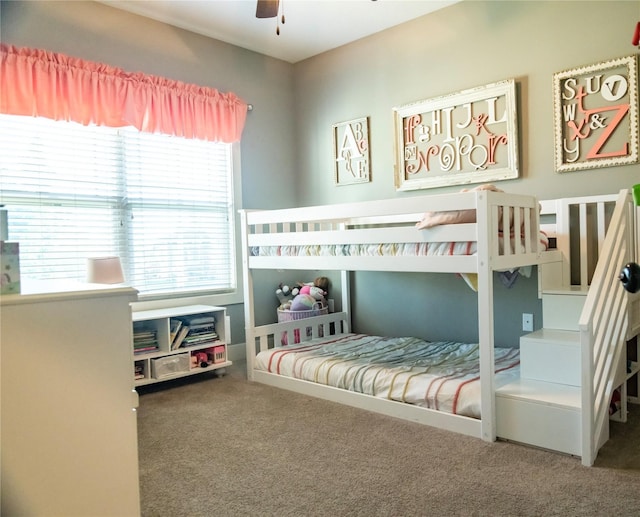 bedroom with carpet floors