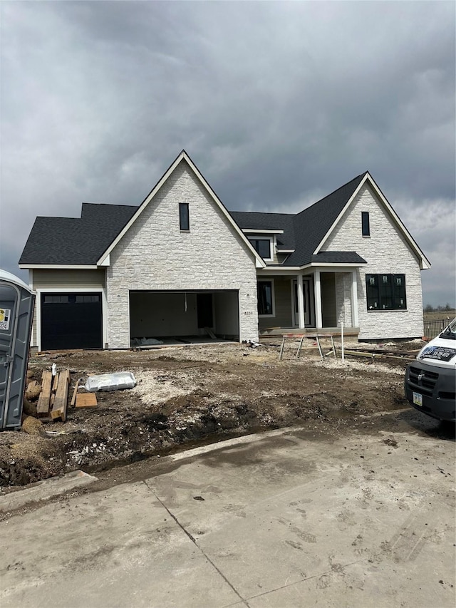 8236 Mahon Ct, Johnston, IA 50131 - view of front of home with stone siding
