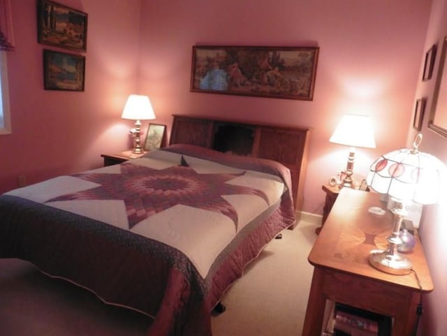 bedroom featuring carpet flooring
