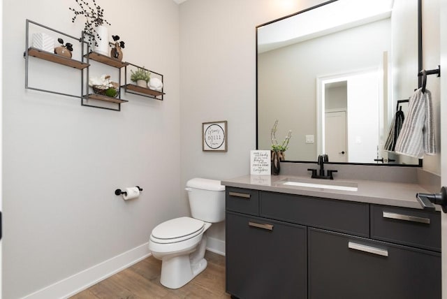 2113 NE Heritage Dr, Grimes, IA 50111 - half bath with wood finished floors and vanity